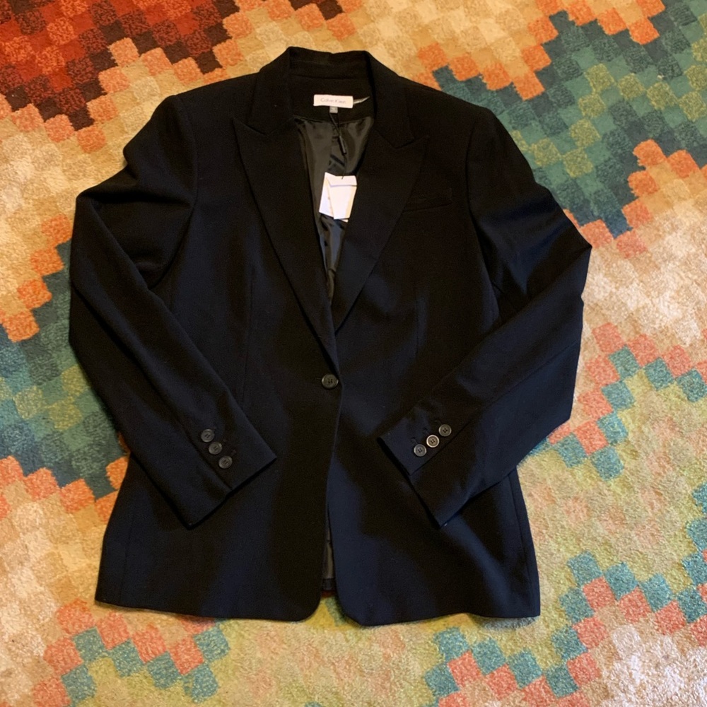 NWT Calvin Klein Blazer Black 12
